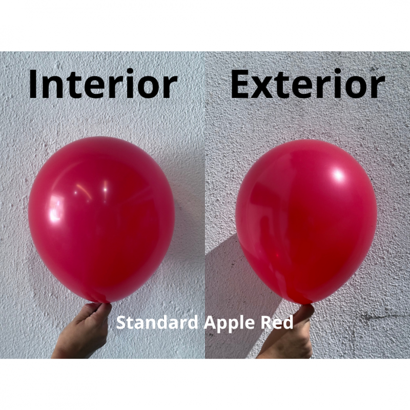 25 Balões latex 18'' (45cm) Standard Apple Red