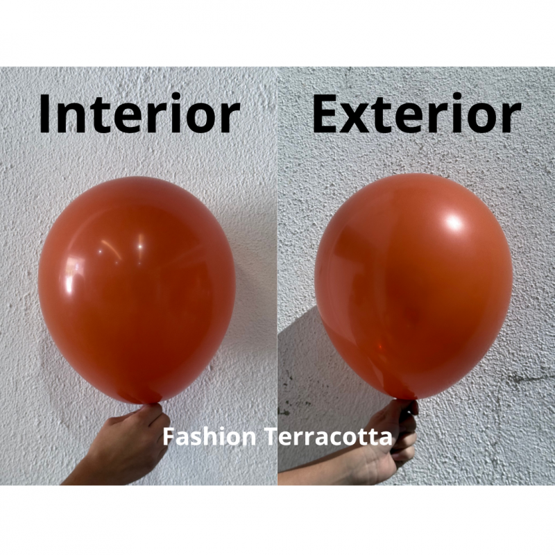 50 Balões latex 11'' (28cm) Fashion Terracotta