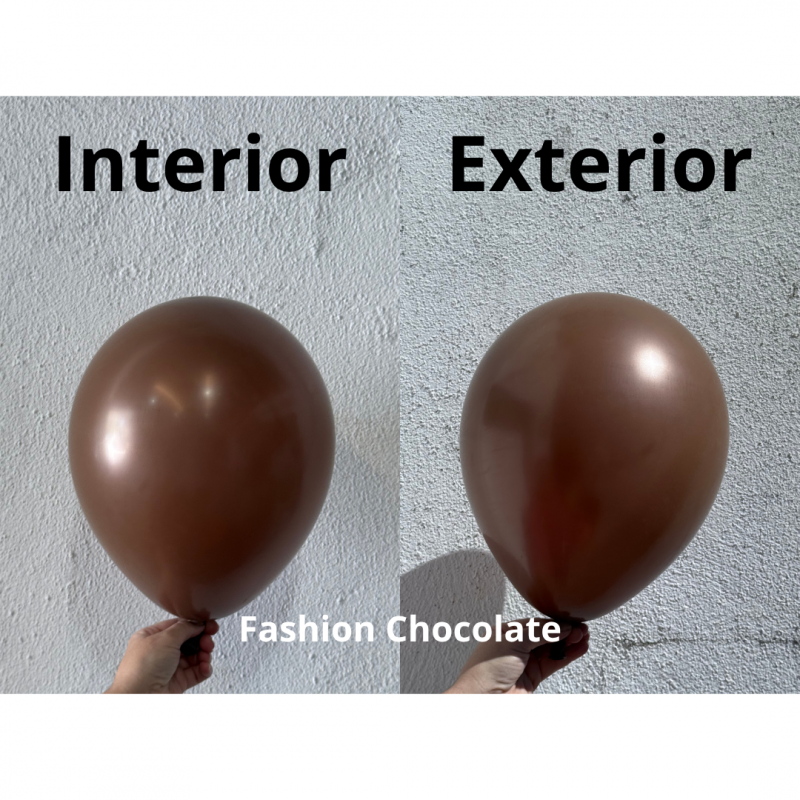 100 Balões latex 5'' (12cm) Fashion Chocolate