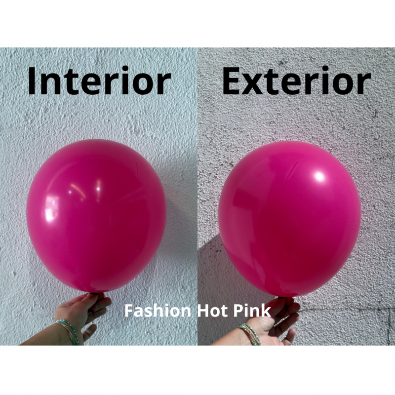 50 Balões latex 11'' (28cm) Fashion Hot Pink