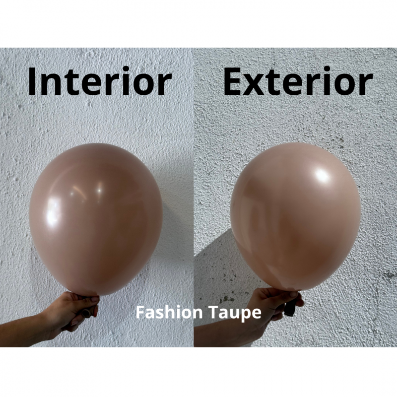 100 Balões latex 5'' (12cm) Fashion Taupe