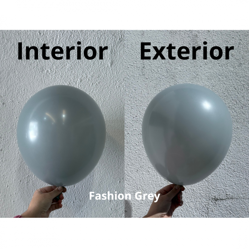 100 Balões latex 5'' (12cm) Fashion Grey