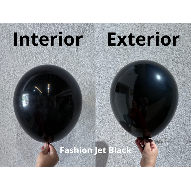 4 Balões latex 24'' (61cm) Fashion Jet Black