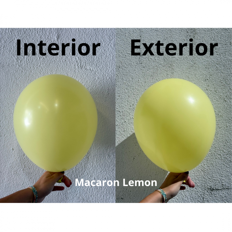 100 Balões latex 5'' (12cm) Macaron Lemon