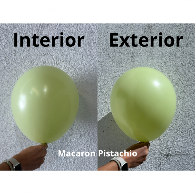 4 Balões latex 24'' (61cm) Macaron Pistachio