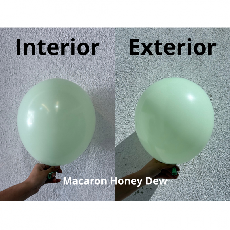 100 Balões latex 5'' (12cm) Macaron Honey Dew