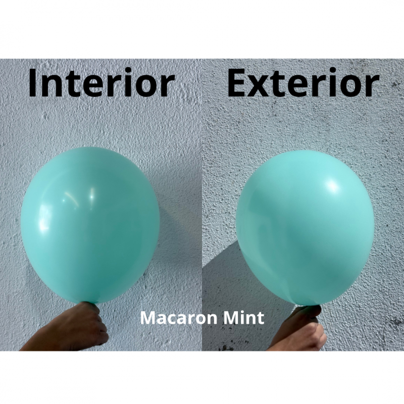 100 Balões latex 5'' (12cm) Macaron Mint