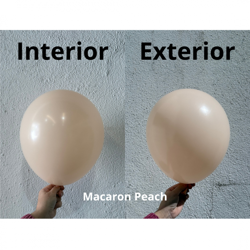 100 Balões latex 5'' (12cm) Macaron Peach