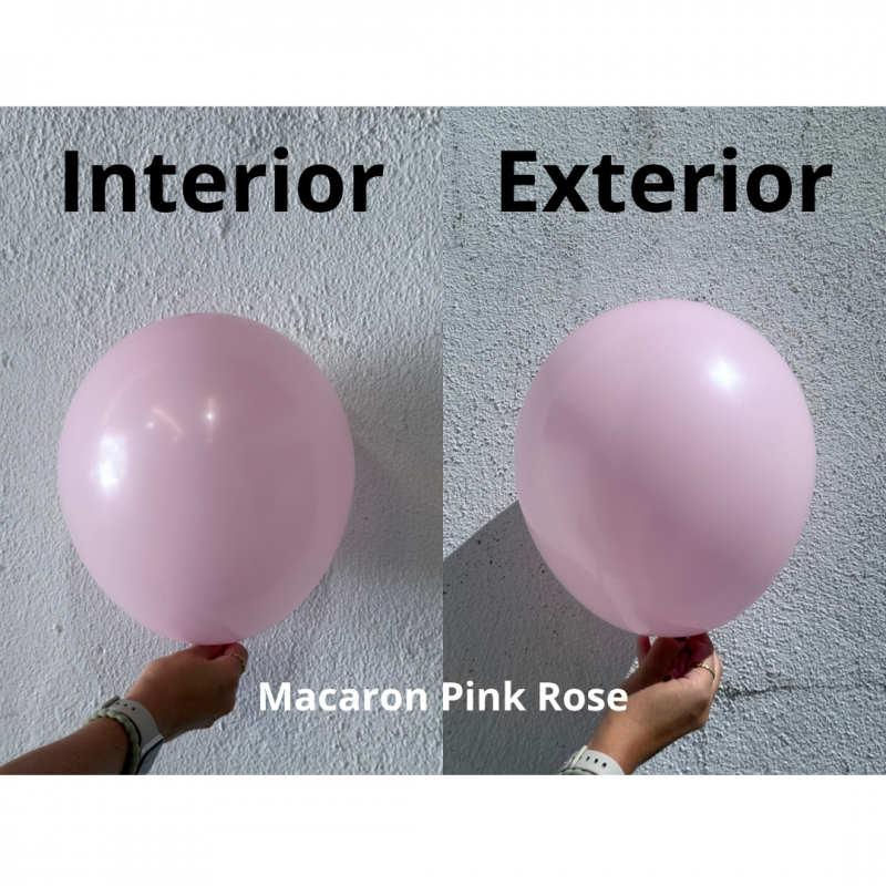 100 Balões latex 5'' (12cm) Macaron Pink Rose
