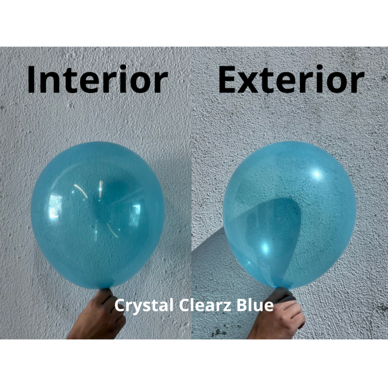 50 Balões latex 11'' (28cm) Crystal Clearz™ Blue