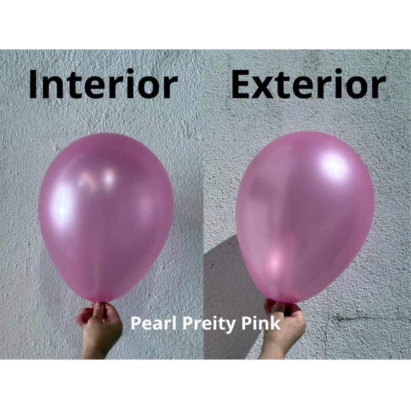 25 Balões latex 18'' (45cm) Pearl Pretty Pink