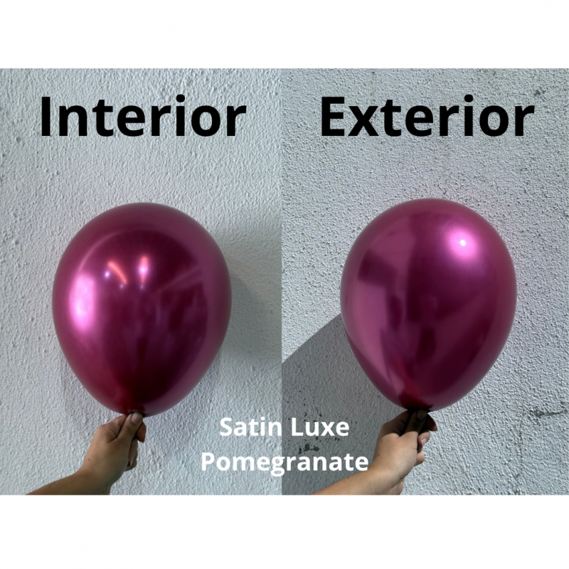 100 Balões latex 5'' (12cm) Satin Luxe™ Pomegranate