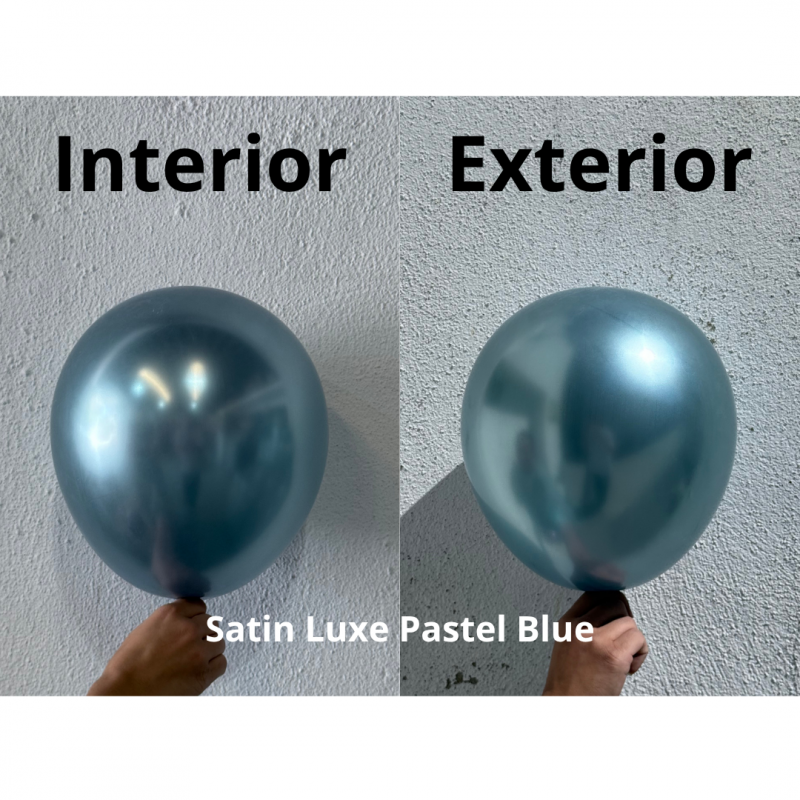 100 Balões latex 5'' (12cm) Satin Luxe™ Pastel Blue