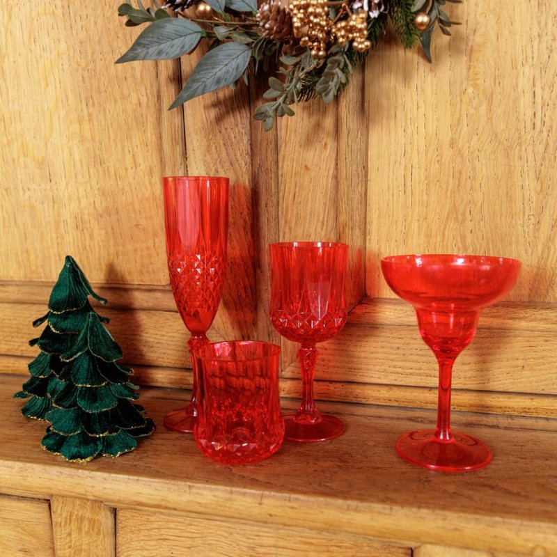 Árvore de Natal de veludo 12x16cm Glitter Dourado