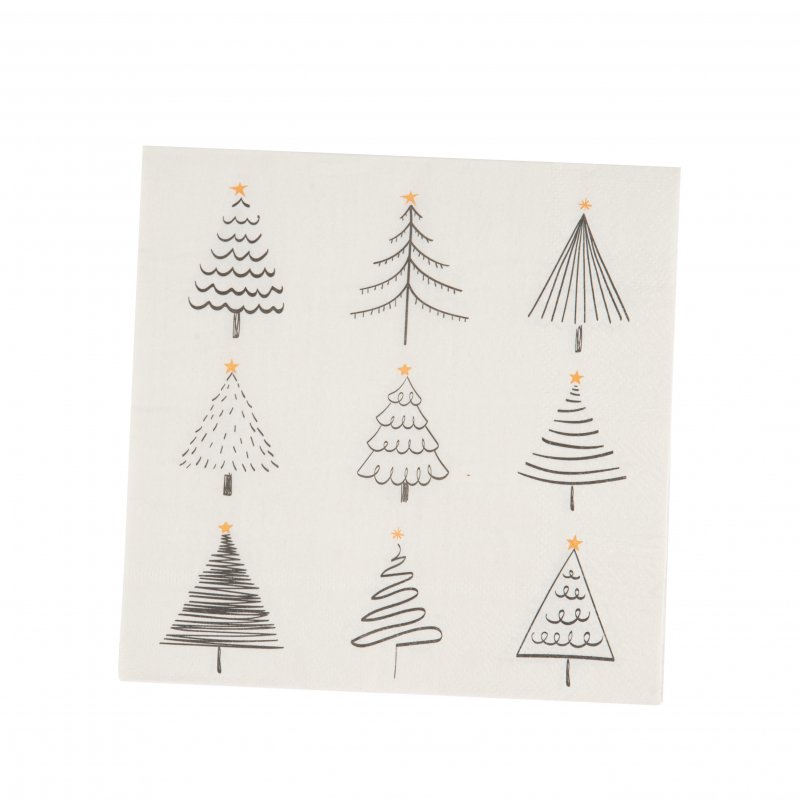 20 Guardanapos 33cm Floresta Natal