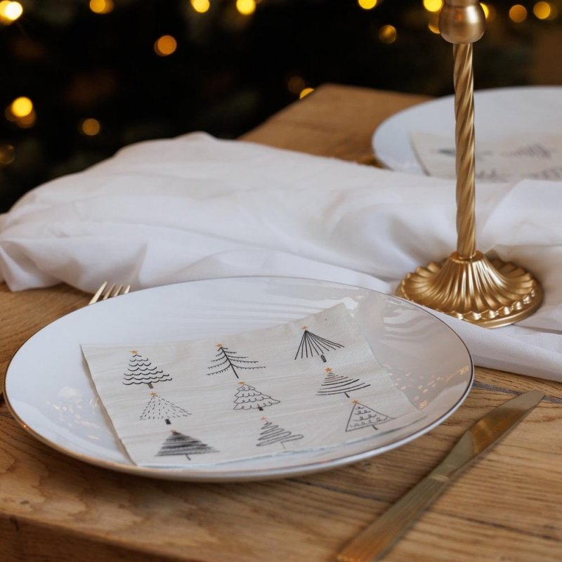 20 Guardanapos 33cm Floresta Natal