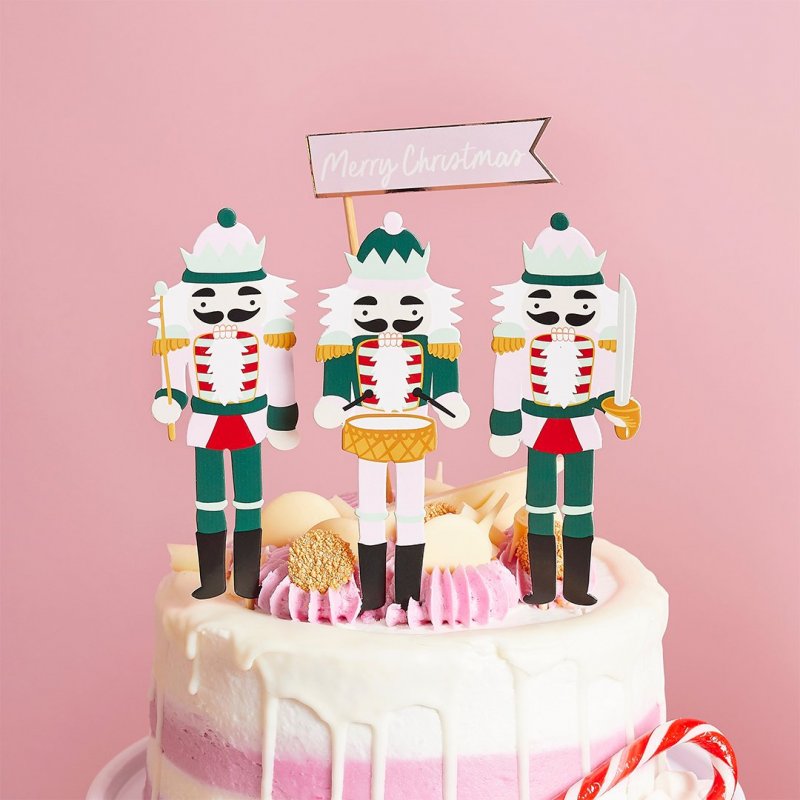 Topos de Bolo 20x5cm Nutcrackers