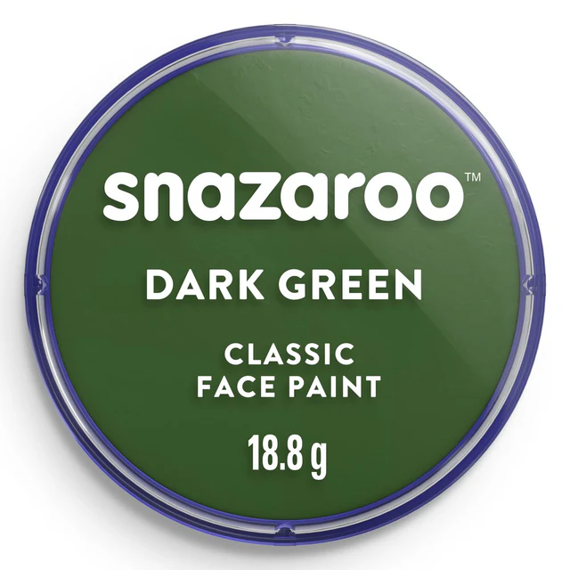 Tinta Facial Snazaroo 18ml - Verde Escuro