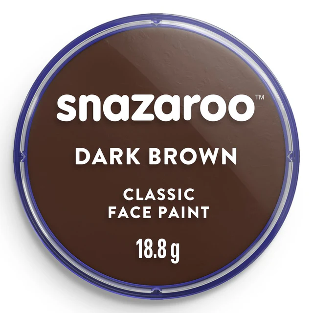 Tinta Facial Snazaroo 18ml - Castanho Escuro
