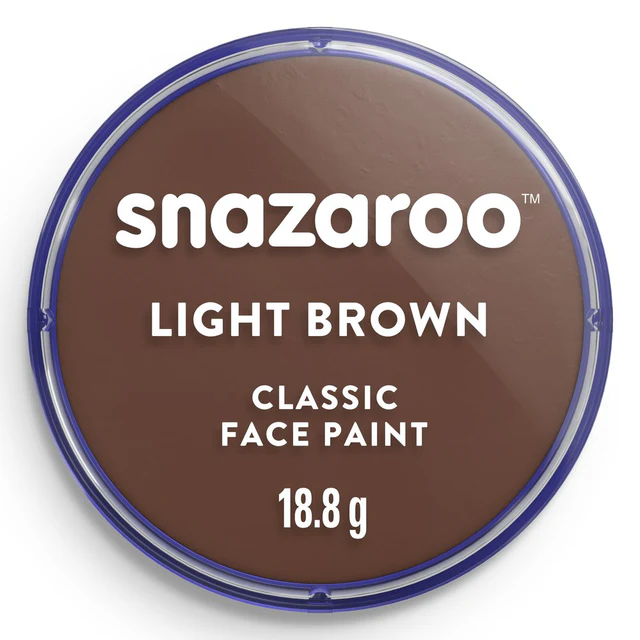 Tinta Facial Snazaroo 18ml - Castanho Claro
