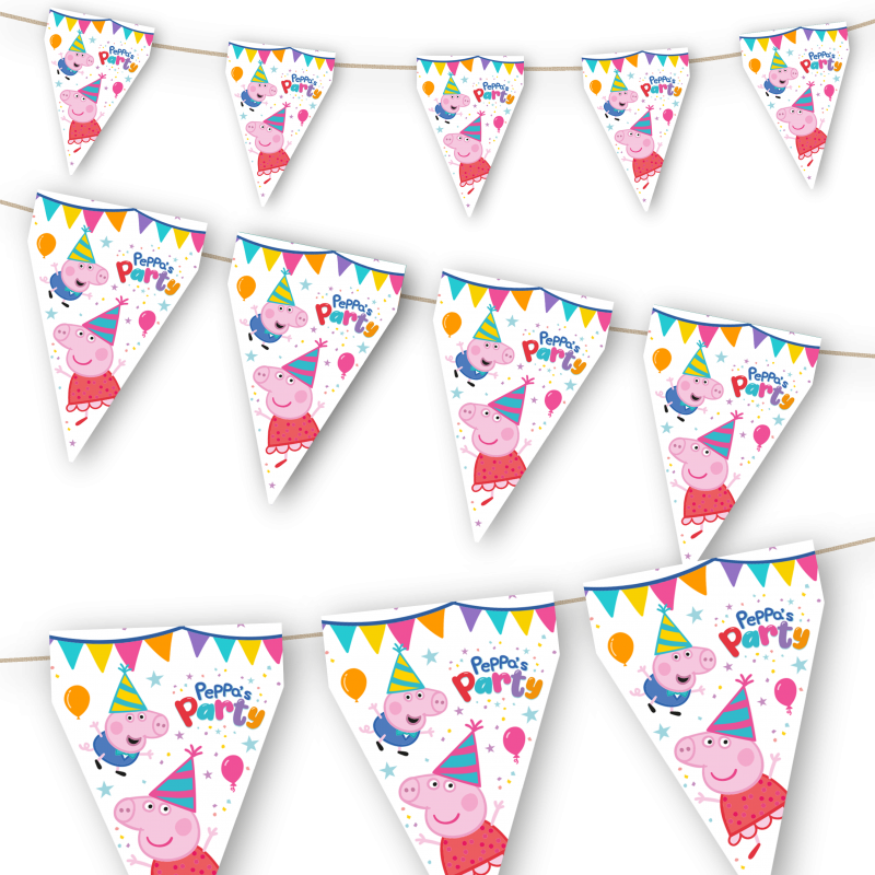 Bandeira Triângulo Peppa Pig