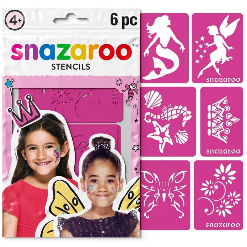 Set de 6 Stencils Snazaroo Fantasia