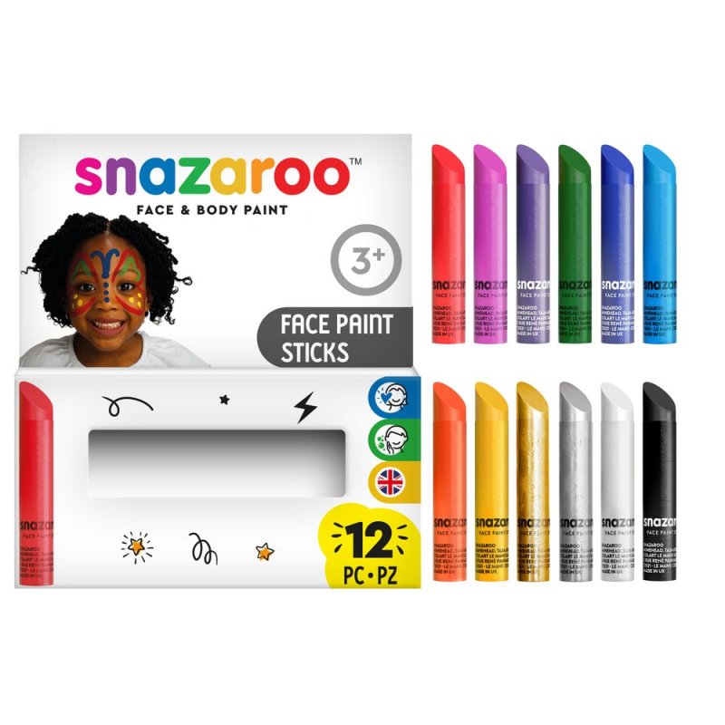 12 Pinturas faciais Snazaroo 