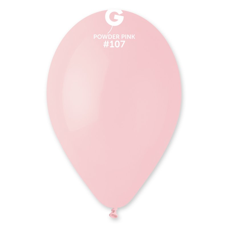 100 Balões latex 12'' (30cm) cor Powder Pink #107 - G110