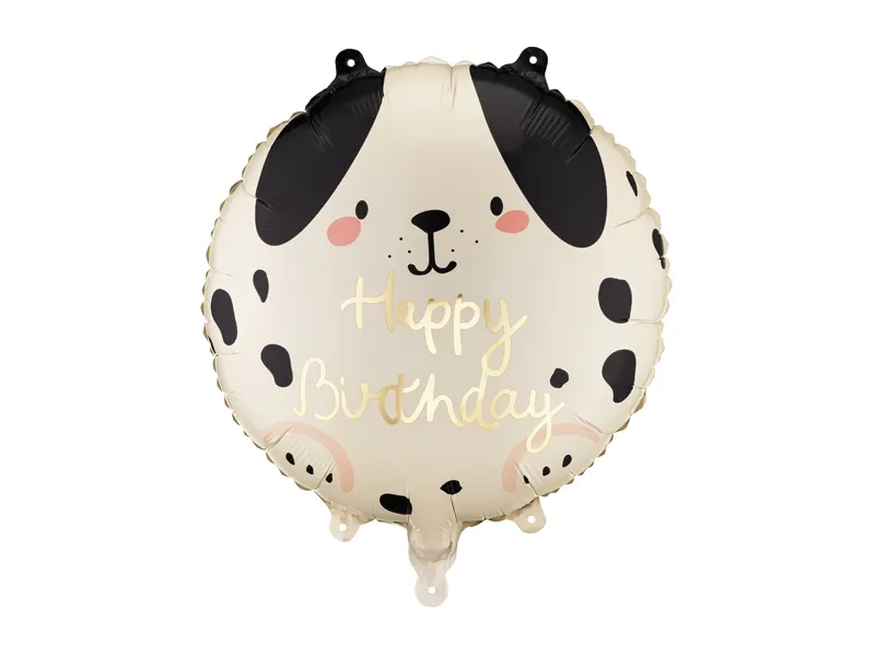 Balão Foil 35cm Happy Birthday - Cão Dalmata