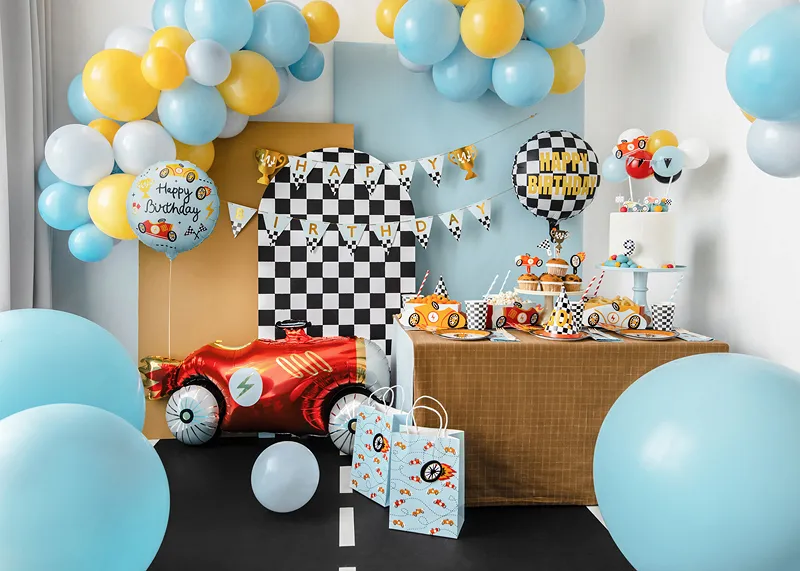 Balão Foil 35cm Happy Birthday - Carros