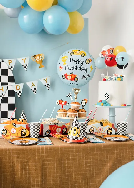 Balão Foil 35cm Happy Birthday - Carros