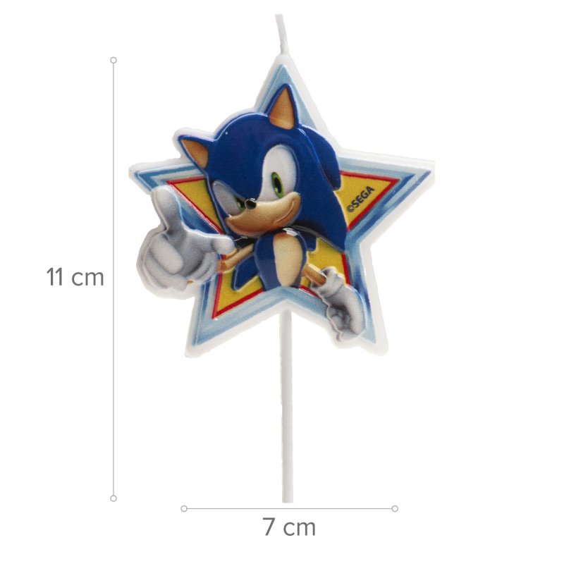 Vela de Aniversário Sonic The Hedgehog