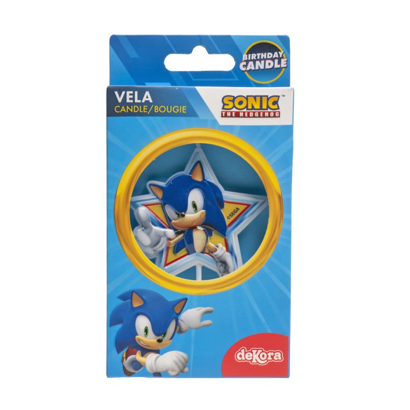Vela de Aniversário Sonic The Hedgehog