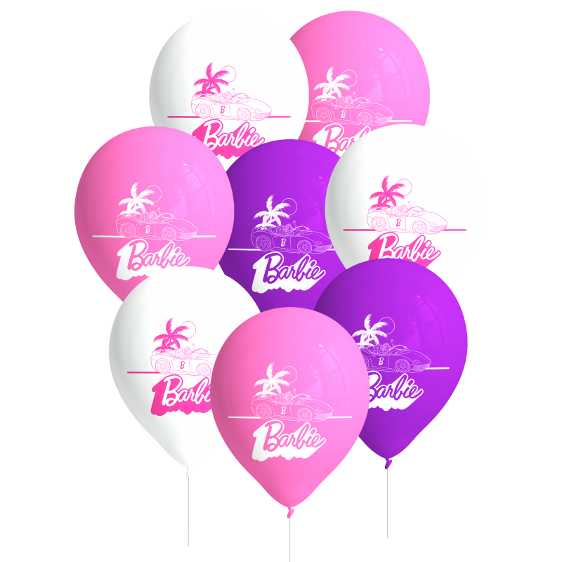 8 Balões Latex 11'' Barbie
