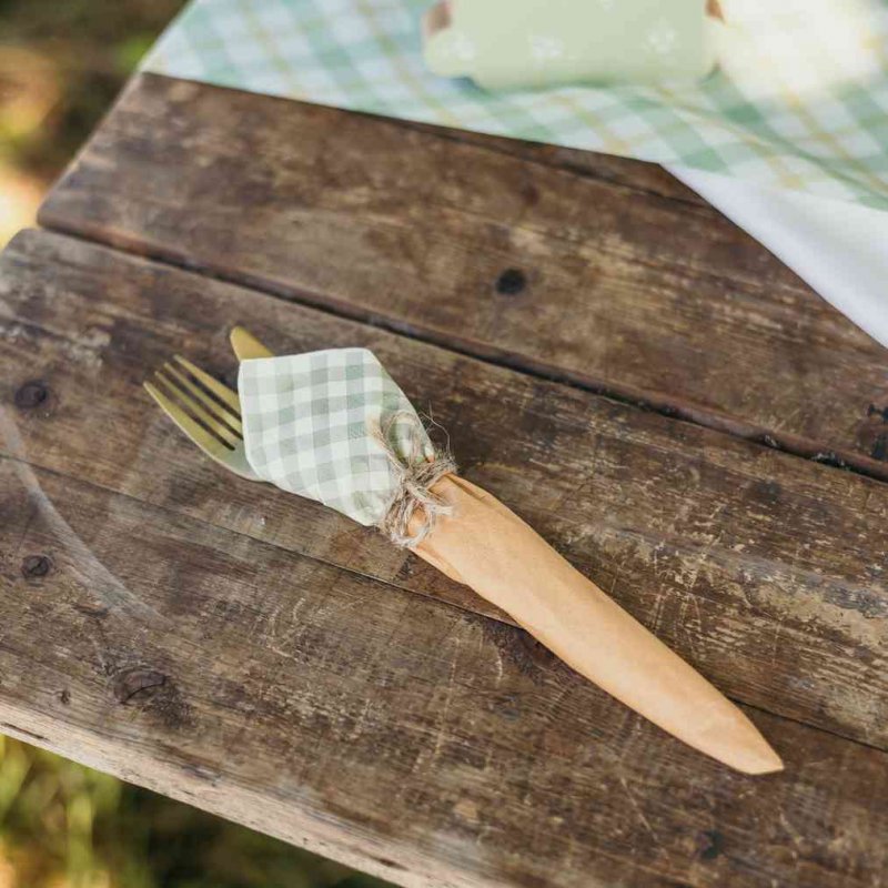 16 Guardanapos 33cm Vichy Cenoura