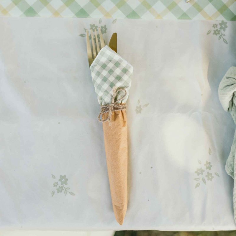 16 Guardanapos 33cm Vichy Cenoura