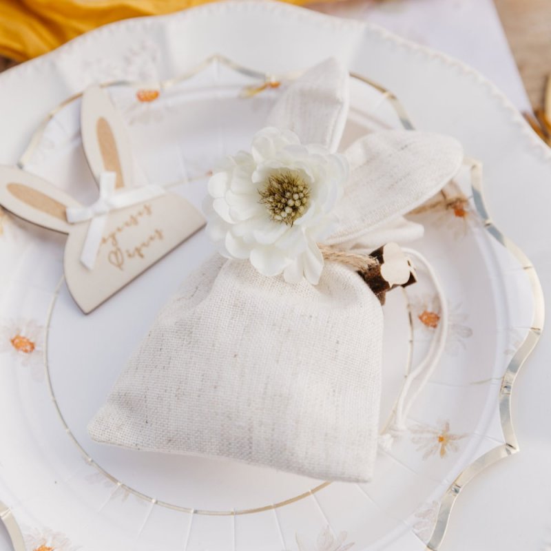 4 Saquinhos Coelhinho Linho 