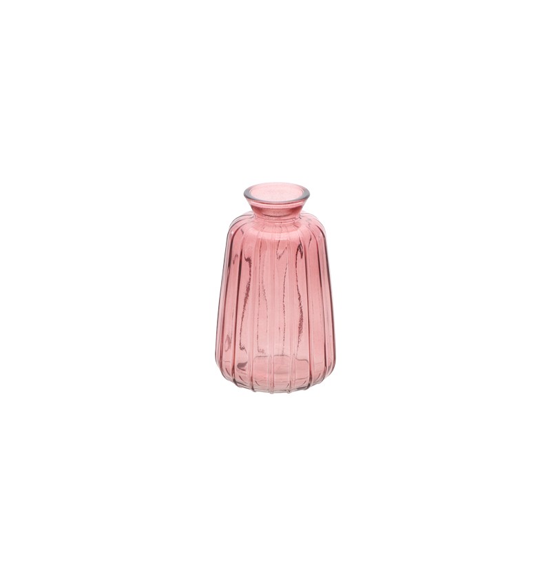 Vaso de Vidro Verone 7x11cm Rosa