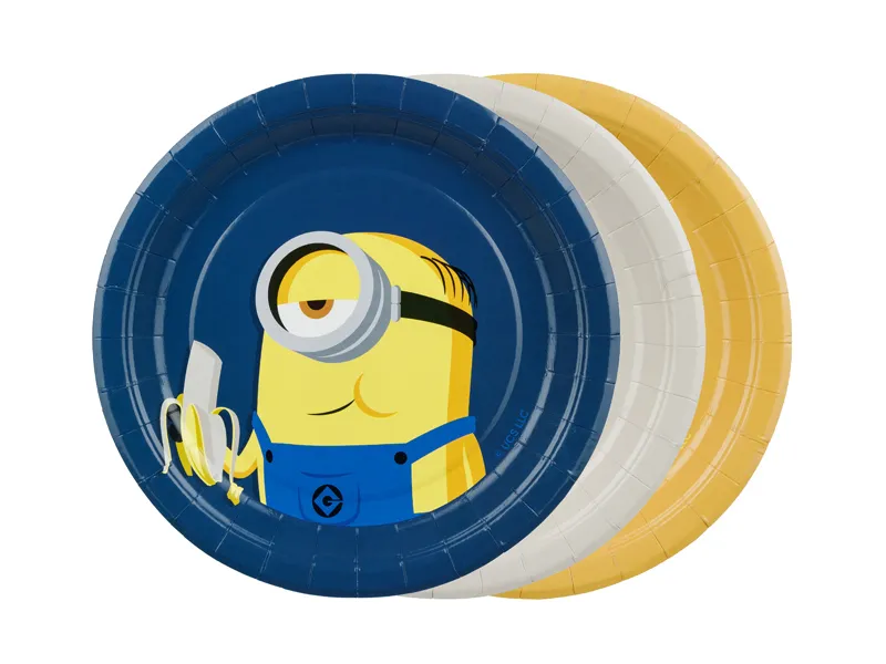 6 Pratos 18cm Minions