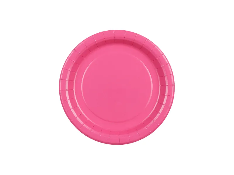 6 Pratos 18cm Rosa Choque