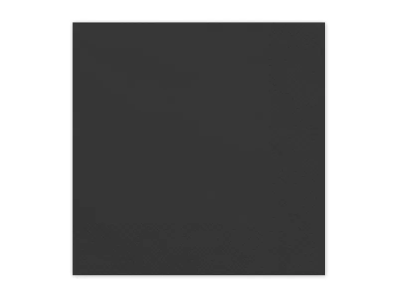 20 Guardanapos 33cm Preto