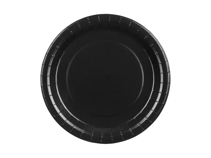 6 Pratos 23cm Preto