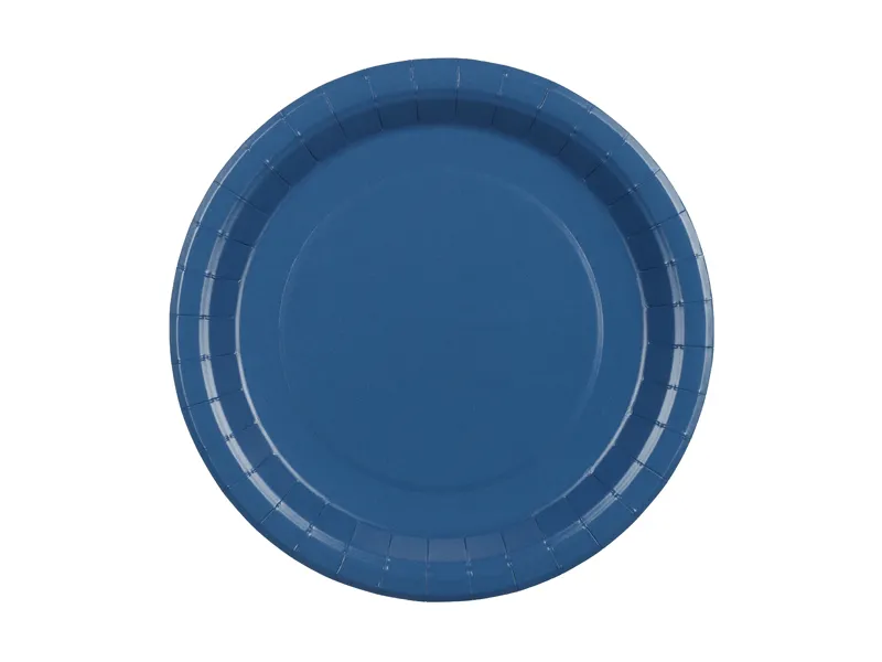 6 Pratos 23cm Azul Escuro