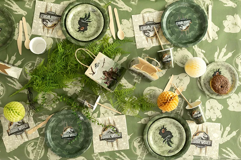 Toalha de Mesa 180x120cm Jurassic World