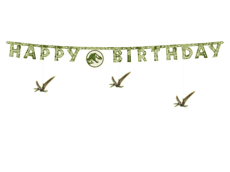 Grinalda Happy Birthday 45x165cm Jurassic World