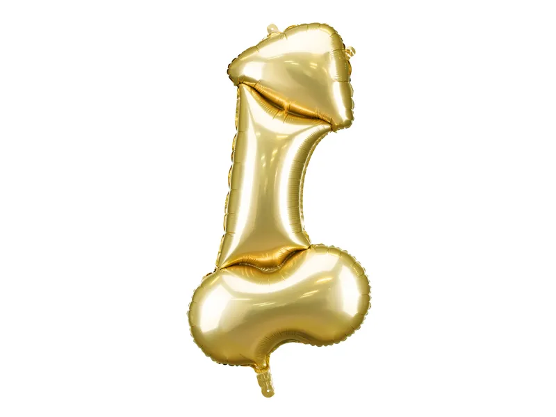 Balão Foil 55.5x112 Pénis Dourado - Despedida de Solteira