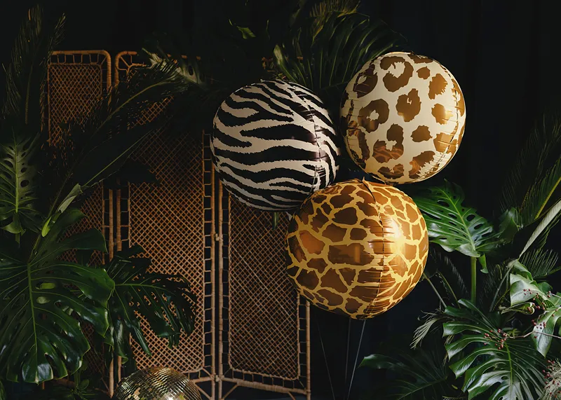 Balão Foil Orbz 75cm Animal Print Riscas Zebra