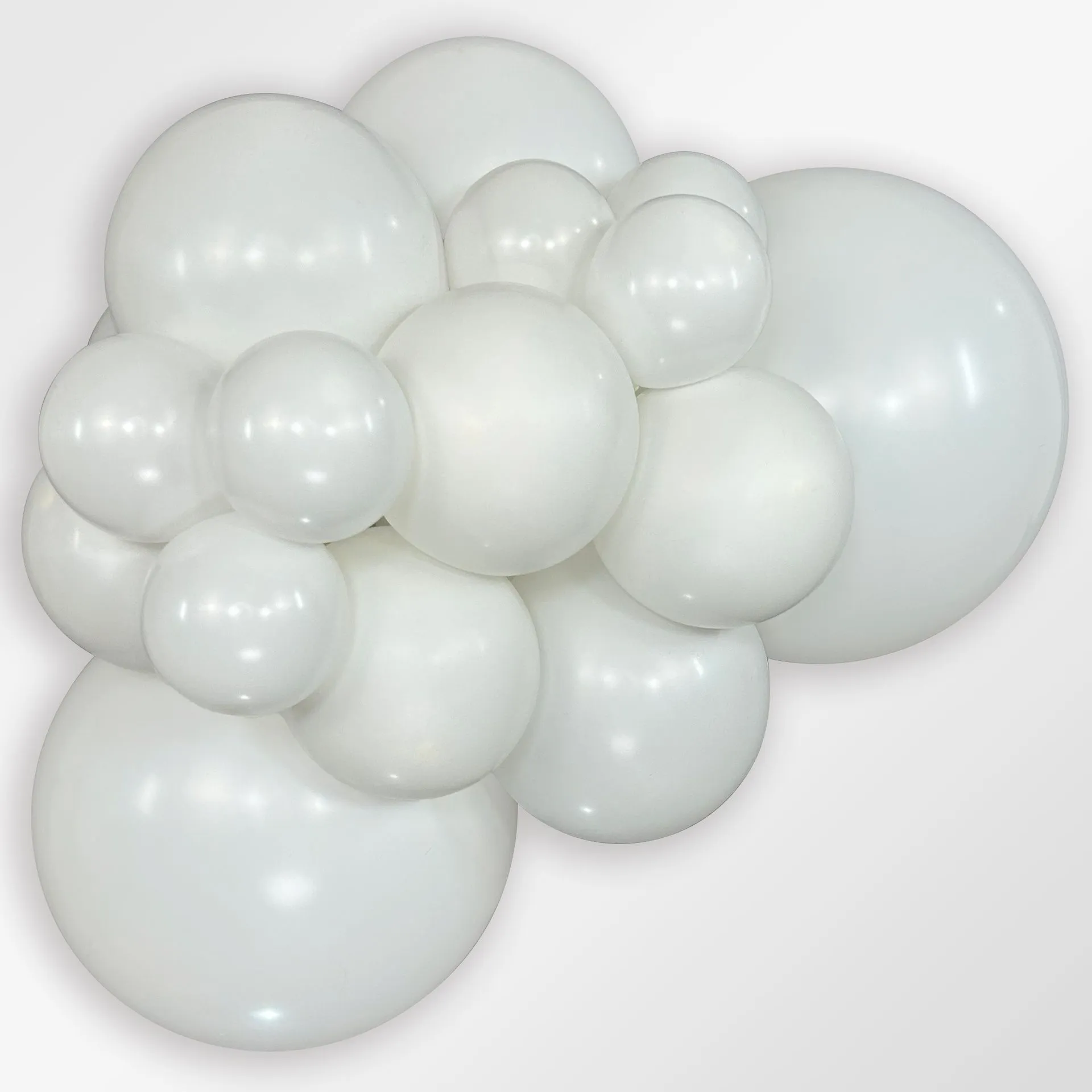 15 Balões latex R18 (45cm) - White Fashion - 005