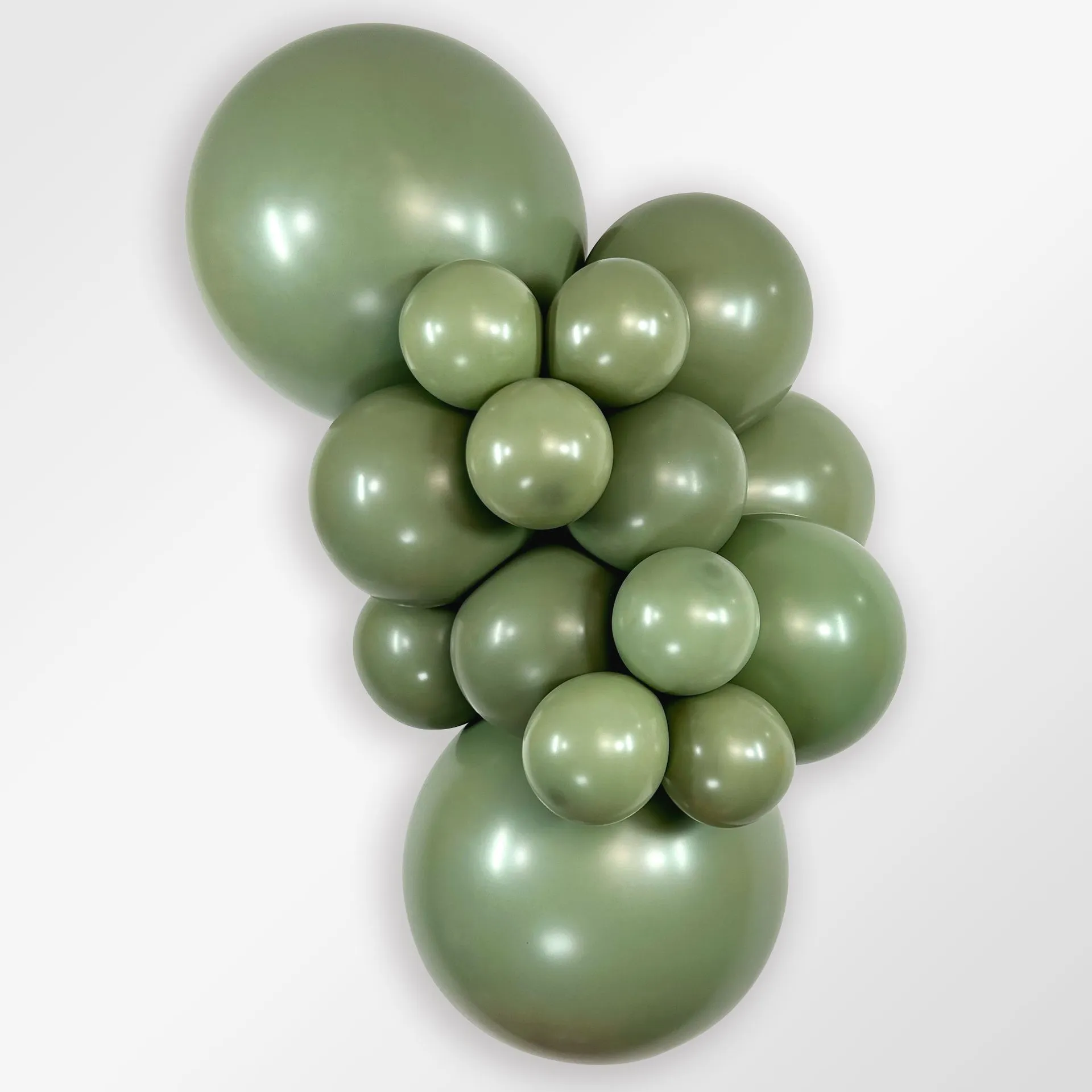 10 Balões latex R24 (60cm) - Eucalyptus - 027