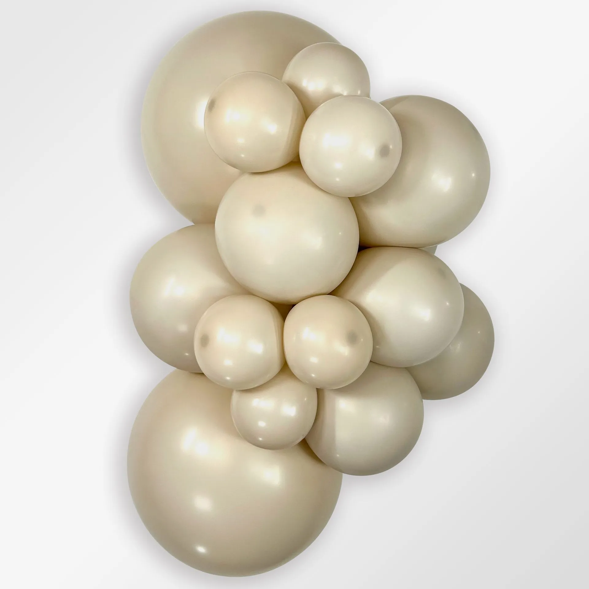 50 Balões latex R12 (30cm) - White Sand - 071